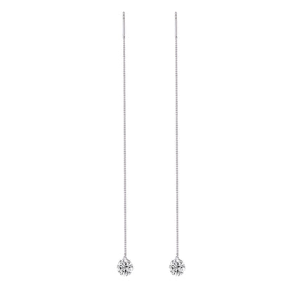 Top-quality Moissanite Luxury And Fashionable Light Luxury Jewelry Silver Stud Earrings S925 Silver Plated Platinum