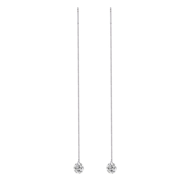 Top-quality Moissanite Luxury And Fashionable Light Luxury Jewelry Silver Stud Earrings S925 Silver Plated Platinum