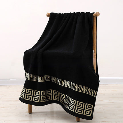 Wye Satyn Jacquard Strand Katoen Badhanddoek