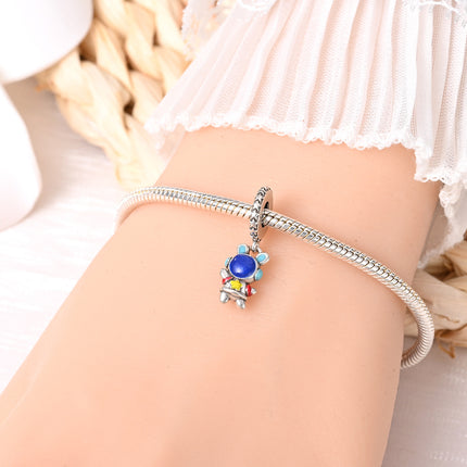 Ruimtereis Kopergeplateerde Silwer Selfdoen-Armband Kraletjie-Hanger