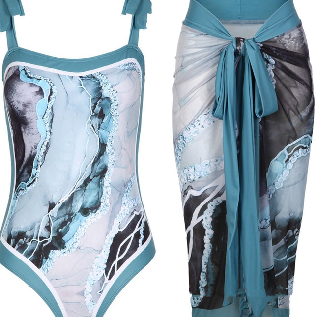 New One-piece Swimsuit Women's Two-piece Suit