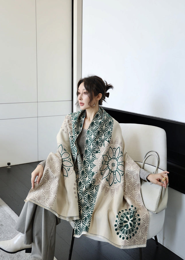 Autumn And Winter High Sense Office Shawl Dual-use Korean Style