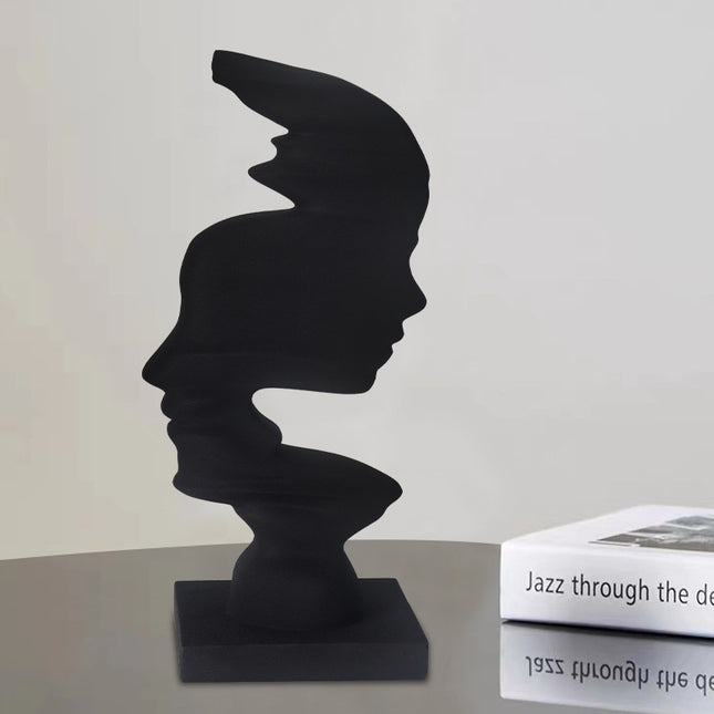 Abstract Human Head Living Room TV Cabinet Foyer Home Decor Decorative Craft