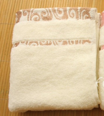 Hoëgehalte suiwer katoen kreukelvrye jacquard Xiangyun verdikkende gesigshanddoek