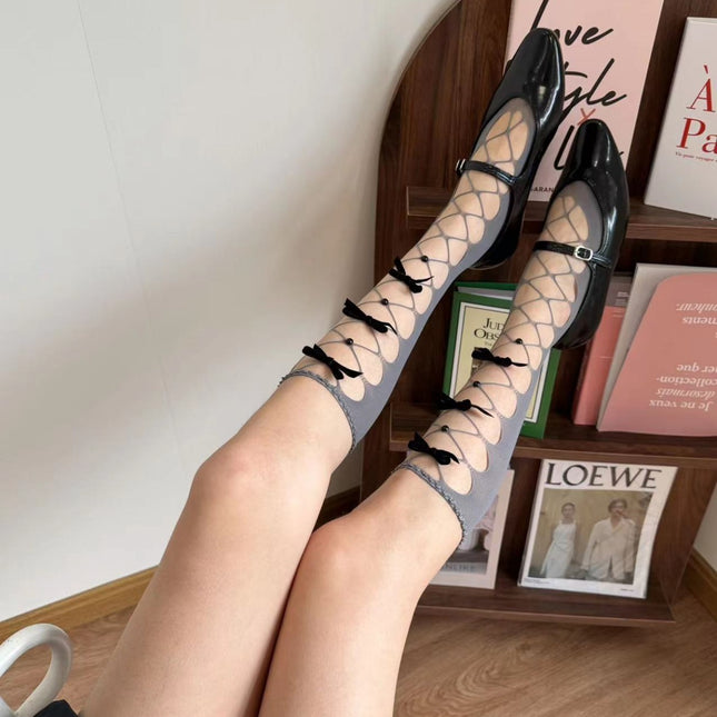 Niche Personality Hollow Bunching Socks