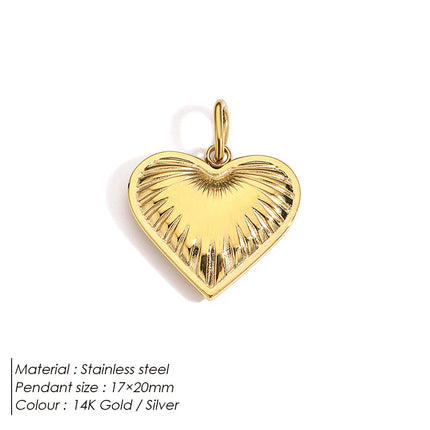 Stainless Steel Necklace Ring Earrings And Pendant With Full Hearts And Diamonds