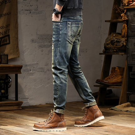 High-end Jeans Men's Stretch Nostalgic Retro