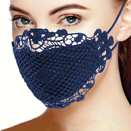 6 Pcs Sexy Lace Face Mask For Women- Adjustable Ear Loops- Cute, Sexy Washable And Reusable