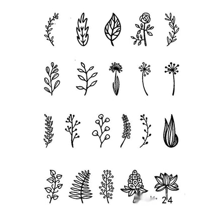 Herbal Juice Tattoo Sticker Sweat-proof Non-reflective Finger Niche Stickers