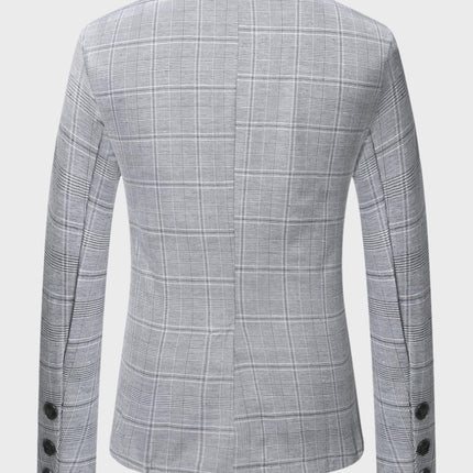Men's Classic Check Blazer And Pants Set