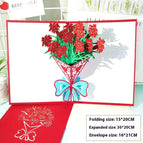 3D Greeting Card Carnation