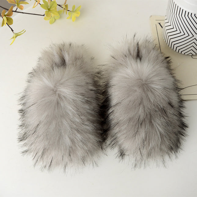 Wol Pantoffels Winter Huisdrag Fluweel Termies Glyvaste Toebedekking Wol Slaappantoffel