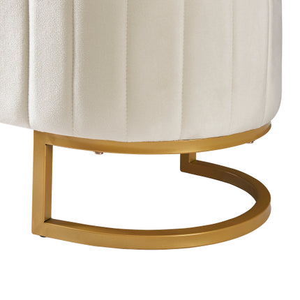 Elegante Stof Fluweel Opbergpoef