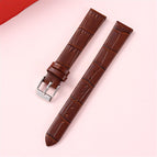 Dark Brown / Silver Buckle 10mm