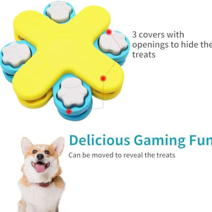 Dogs Food Puzzle Feeder Toys Interactive Dog Puzzle Toys Twister Dog Food Dispenser, Dog Enrichment Toys For IQ Training Adjustable Slower Feeder Dog Puzzle