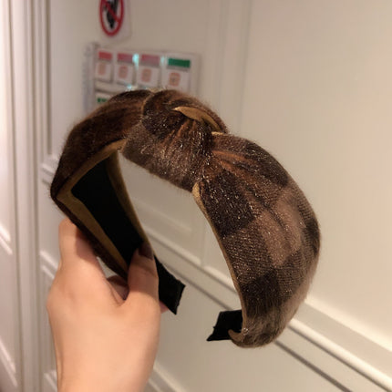 Strass Strikkie Haarrek Stof Hoofband Snuffel