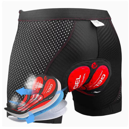 Men's Cycling Black Shorts Breathable