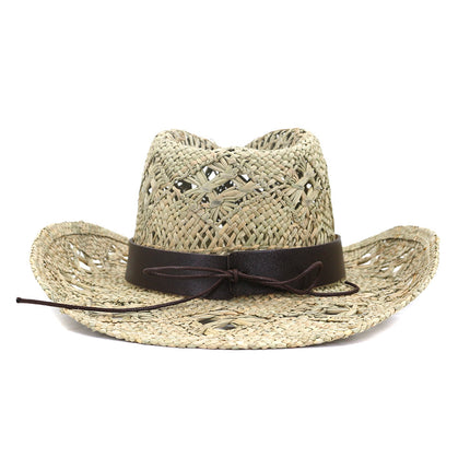 Ladies Fashion Hand Knitted Western Cowboy Hat