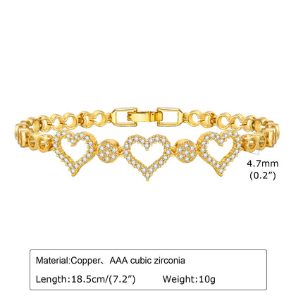 Dames Sirkoon Blom Hartvormige Ronde Armband