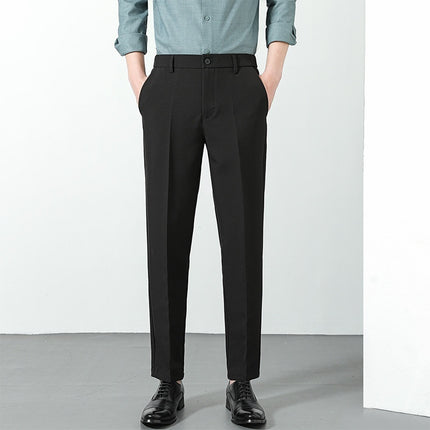 New Suit Pants Men's Ninth Casual Straight Pants