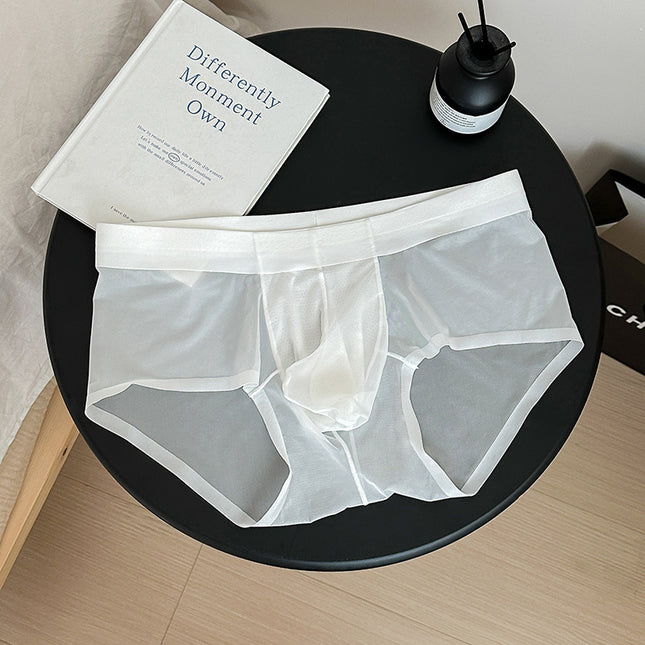Ice Silk Lightweight Breathable Bottom Crotch Men's Triangle Underwear
