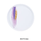 White violet / 8inch shallow dish