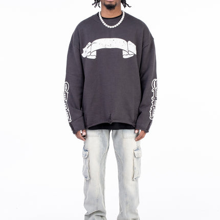 American Style Autumn And Winter Washed And Made Old Micro Elastic Jeans With Zipper Design At The Hem For Casual Pants