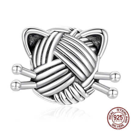 S925 Sterling Silwer Katwol Kraletjie Diy Bykomstighede