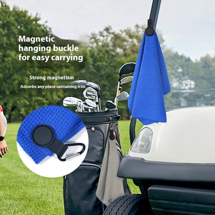 Mikrovesel Ronde Magnetiese Gholfhanddoek