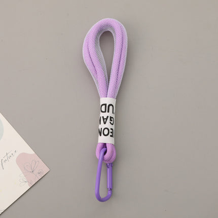 Two-color Matching Personality Good-looking Mobile Phone Lanyard Umbrella Cover Pendant Mesh Keychain