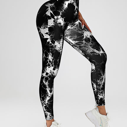 3 Pack Women's Scrunch Workout Leggings, High Waisted Butt Lifting Tie-dye V Back Waist Seamless Gym Yoga Leggings, Workout Leggings For Women Jada Leggings