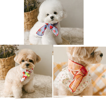 Dog Bib Scarf Pet Cat Bib Cute Small And Medium-sized