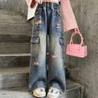 Pink Ripped Jeans / 120cm