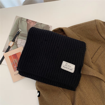 Women's Fashion All Match Solid Color Woolen Scarf