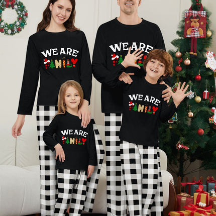 Long Sleeve Trousers Letter Printing Plaid Home Wear