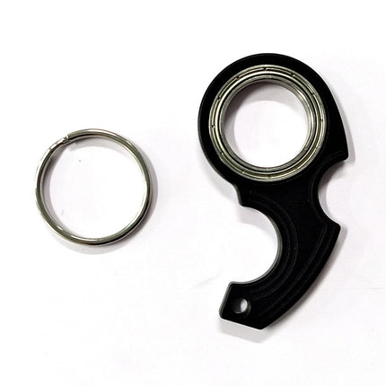 Keychain Rotation Decompression Trend Stainless Steel