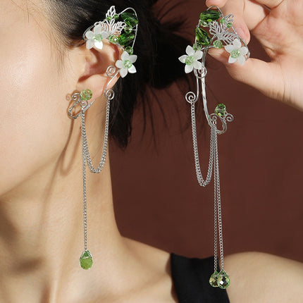 Cross-border New Arrival No Piercing European And American Creative Hand Weaving Earrings