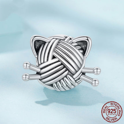 S925 Sterling Silwer Katwol Kraletjie Diy Bykomstighede