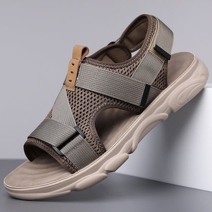 Men's Soft Bottom Non-slip All-matching Outer Wear Roman Beach Shoes