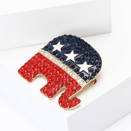 European And American Fashion Alloy Elephant Brooch