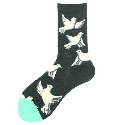 Trendy Men's Cotton Mid-calf Length Socks