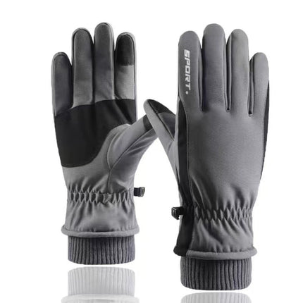 Couple Winter Fleece Thickened Warm And Windproof Gloves