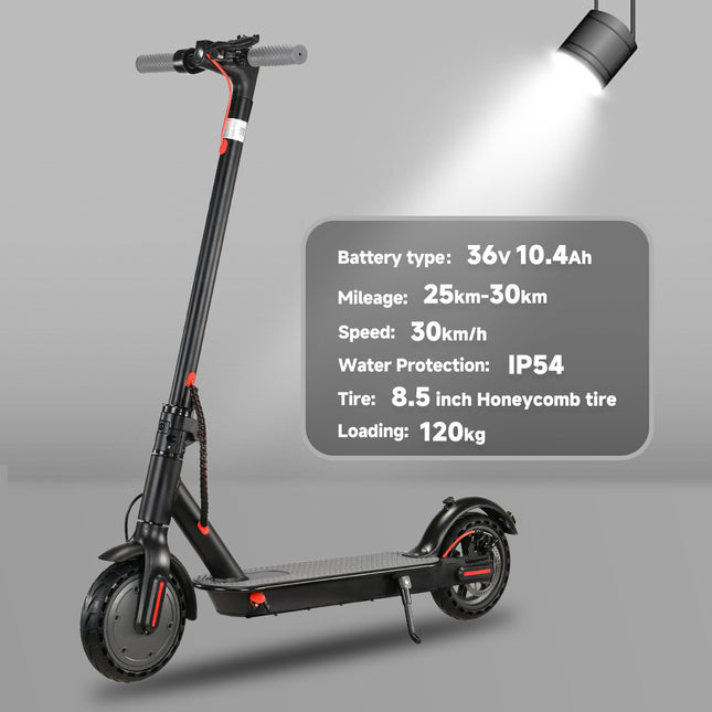 ES-PRO 8.5 Inch Electric Scooter With App Function, With Mobile Phone Holder And Anti-Theft Protection, Foldable E Scooter, 25-30 Km Range Li-ion Battery, Maximum Load 120 Kg