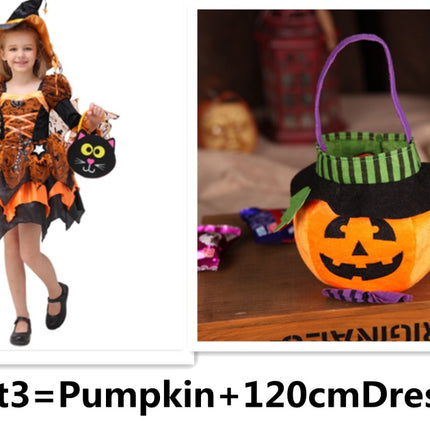 Halloween Children Costume Cosplay Witch Princess Dress