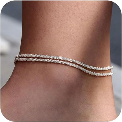 Daily Beach Vacation Style Anklet Exaggerated Chain Ornament