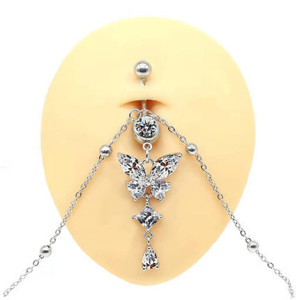Kristal Vlinder Lyfketting Middel