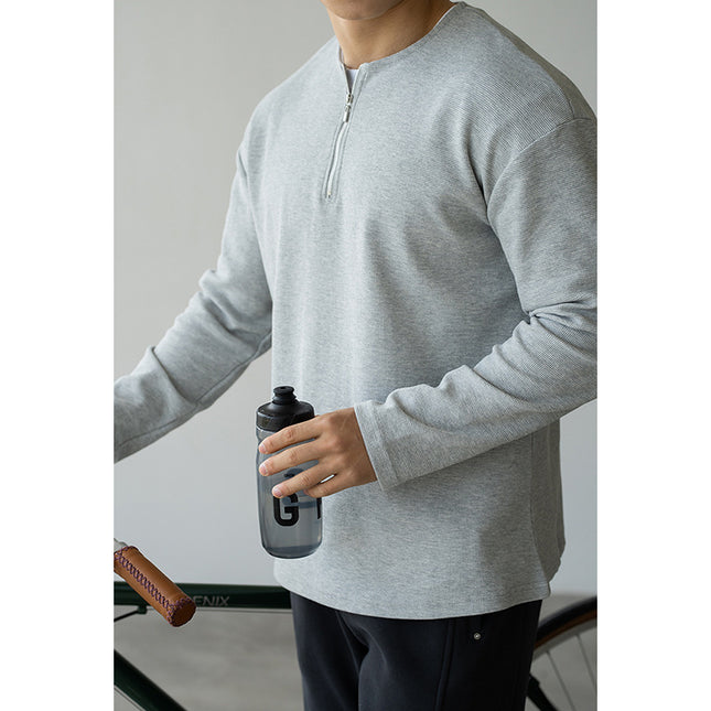 Spring Lapel T-shirt Solid Color Commute Loose Bottoming Shirt