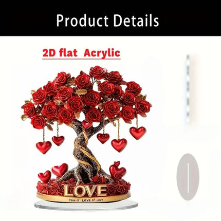 Card-insert Acrylic Standing Sign Flat Ornament