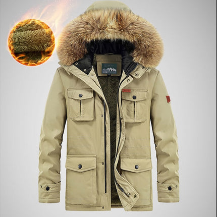 Loose Plus Size Multi Pocket Quilted Jacket