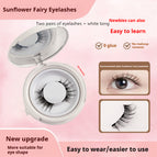 UBS013 / 2pair Eyelash Plus White Clip